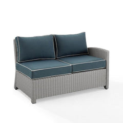 Crosley Bradenton 52.75 Inch Outdoor Wicker Sectional Right Side Loveseat - KO70015W - The Home Selection