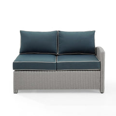 Crosley Bradenton 52.75 Inch Outdoor Wicker Sectional Right Side Loveseat - KO70015W - The Home Selection