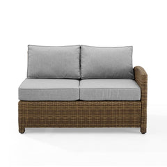 Crosley Bradenton 52.75 Inch Outdoor Wicker Sectional Right Side Loveseat - KO70015W - The Home Selection