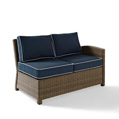Crosley Bradenton 52.75 Inch Outdoor Wicker Sectional Right Side Loveseat - KO70015W - The Home Selection