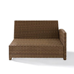 Crosley Bradenton 52.75 Inch Outdoor Wicker Sectional Right Side Loveseat - KO70015W - The Home Selection