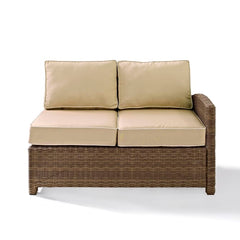 Crosley Bradenton 52.75 Inch Outdoor Wicker Sectional Right Side Loveseat - KO70015W - The Home Selection