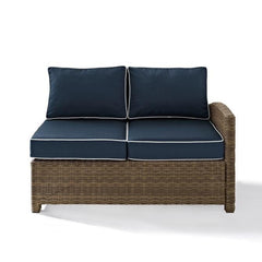 Crosley Bradenton 52.75 Inch Outdoor Wicker Sectional Right Side Loveseat - KO70015W - The Home Selection