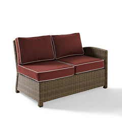 Crosley Bradenton 52.75 Inch Outdoor Wicker Sectional Right Side Loveseat - KO70015W - The Home Selection