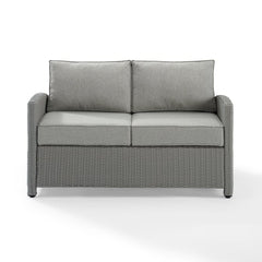 Crosley Bradenton 55 Inch Outdoor Wicker Loveseat - KO70022 - The Home Selection