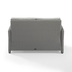 Crosley Bradenton 55 Inch Outdoor Wicker Loveseat - KO70022 - The Home Selection