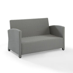 Crosley Bradenton 55 Inch Outdoor Wicker Loveseat - KO70022 - The Home Selection