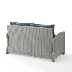 Crosley Bradenton 55 Inch Outdoor Wicker Loveseat - KO70022 - The Home Selection