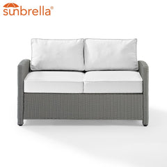 Crosley Bradenton 55 Inch Outdoor Wicker Loveseat - KO70022 - The Home Selection