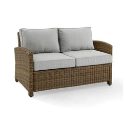 Crosley Bradenton 55 Inch Outdoor Wicker Loveseat - KO70022 - The Home Selection