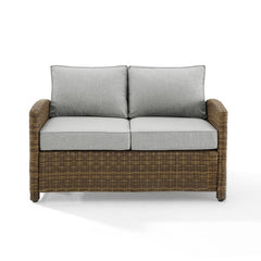 Crosley Bradenton 55 Inch Outdoor Wicker Loveseat - KO70022 - The Home Selection