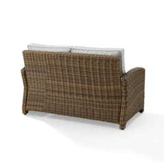 Crosley Bradenton 55 Inch Outdoor Wicker Loveseat - KO70022 - The Home Selection