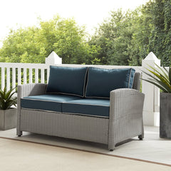 Crosley Bradenton 55 Inch Outdoor Wicker Loveseat - KO70022 - The Home Selection