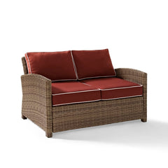 Crosley Bradenton 55 Inch Outdoor Wicker Loveseat - KO70022 - The Home Selection