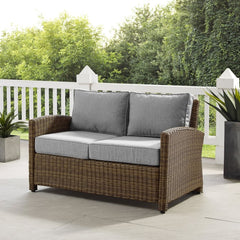 Crosley Bradenton 55 Inch Outdoor Wicker Loveseat - KO70022 - The Home Selection