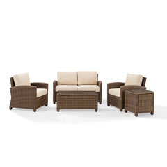 Crosley Bradenton 5pc Outdoor Wicker Conversation Set - KO70050 - The Home Selection