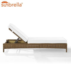 Crosley Bradenton 76 Inch Outdoor Wicker Chaise Lounge - KO70070WB - The Home Selection