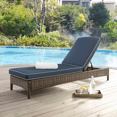 Crosley Bradenton 76 Inch Outdoor Wicker Chaise Lounge - KO70070WB - The Home Selection