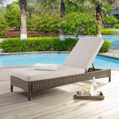 Crosley Bradenton 76 Inch Outdoor Wicker Chaise Lounge - KO70070WB - The Home Selection