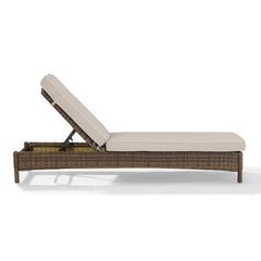 Crosley Bradenton 76 Inch Outdoor Wicker Chaise Lounge - KO70070WB - The Home Selection
