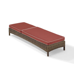 Crosley Bradenton 76 Inch Outdoor Wicker Chaise Lounge - KO70070WB - The Home Selection