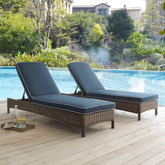 Crosley Bradenton 76 Inch Outdoor Wicker Chaise Lounge - KO70070WB - The Home Selection