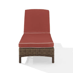 Crosley Bradenton 76 Inch Outdoor Wicker Chaise Lounge - KO70070WB - The Home Selection