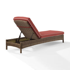 Crosley Bradenton 76 Inch Outdoor Wicker Chaise Lounge - KO70070WB - The Home Selection