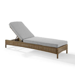 Crosley Bradenton 76 Inch Outdoor Wicker Chaise Lounge - KO70070WB - The Home Selection