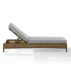 Crosley Bradenton 76 Inch Outdoor Wicker Chaise Lounge - KO70070WB - The Home Selection