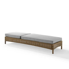 Crosley Bradenton 76 Inch Outdoor Wicker Chaise Lounge - KO70070WB - The Home Selection