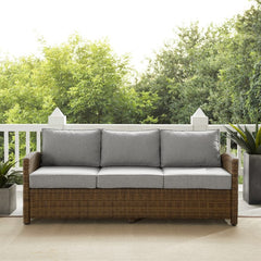 Crosley Bradenton 80.50 Inch Outdoor Wicker Sofa - KO70049 - The Home Selection