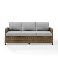 Crosley Bradenton 80.50 Inch Outdoor Wicker Sofa - KO70049 - The Home Selection