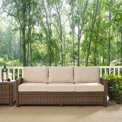 Crosley Bradenton 80.50 Inch Outdoor Wicker Sofa - KO70049 - The Home Selection