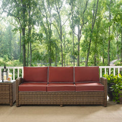 Crosley Bradenton 80.50 Inch Outdoor Wicker Sofa - KO70049 - The Home Selection