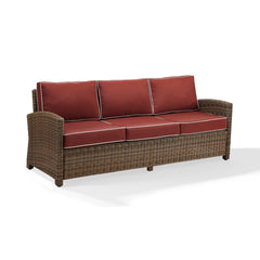 Crosley Bradenton 80.50 Inch Outdoor Wicker Sofa - KO70049 - The Home Selection