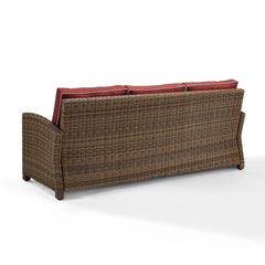 Crosley Bradenton 80.50 Inch Outdoor Wicker Sofa - KO70049 - The Home Selection
