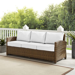 Crosley Bradenton 80.50 Inch Outdoor Wicker Sofa - KO70049 - The Home Selection