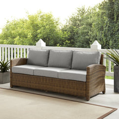 Crosley Bradenton 80.50 Inch Outdoor Wicker Sofa - KO70049 - The Home Selection