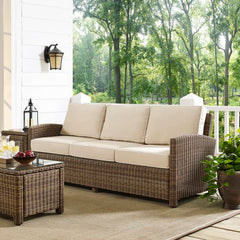 Crosley Bradenton 80.50 Inch Outdoor Wicker Sofa - KO70049 - The Home Selection
