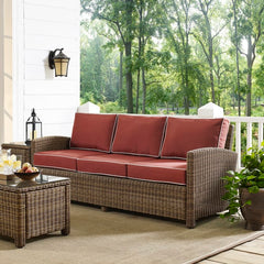 Crosley Bradenton 80.50 Inch Outdoor Wicker Sofa - KO70049 - The Home Selection