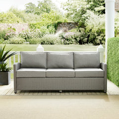 Crosley Bradenton 80.50 Inch Outdoor Wicker Sofa - KO70049 - The Home Selection