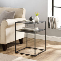 Crosley Braxton End Table Matte-Black - CF1401-MB - The Home Selection