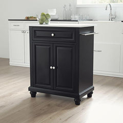 Crosley Cambridge 31 Inch Granite Top Portable Kitchen Island/Cart - KF30020D - The Home Selection