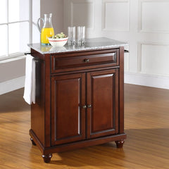 Crosley Cambridge 31 Inch Granite Top Portable Kitchen Island/Cart - KF30023D - The Home Selection
