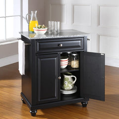 Crosley Cambridge 31 Inch Granite Top Portable Kitchen Island/Cart - KF30023D - The Home Selection