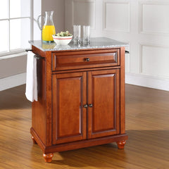 Crosley Cambridge 31 Inch Granite Top Portable Kitchen Island/Cart - KF30023D - The Home Selection