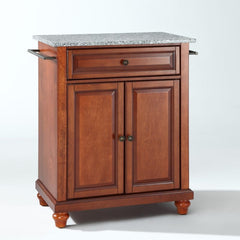 Crosley Cambridge 31 Inch Granite Top Portable Kitchen Island/Cart - KF30023D - The Home Selection