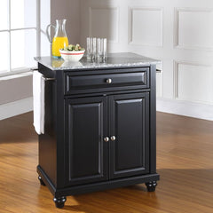 Crosley Cambridge 31 Inch Granite Top Portable Kitchen Island/Cart - KF30023D - The Home Selection