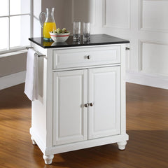 Crosley Cambridge 31 Inch Granite Top Portable Kitchen Island/Cart - KF30024D - The Home Selection